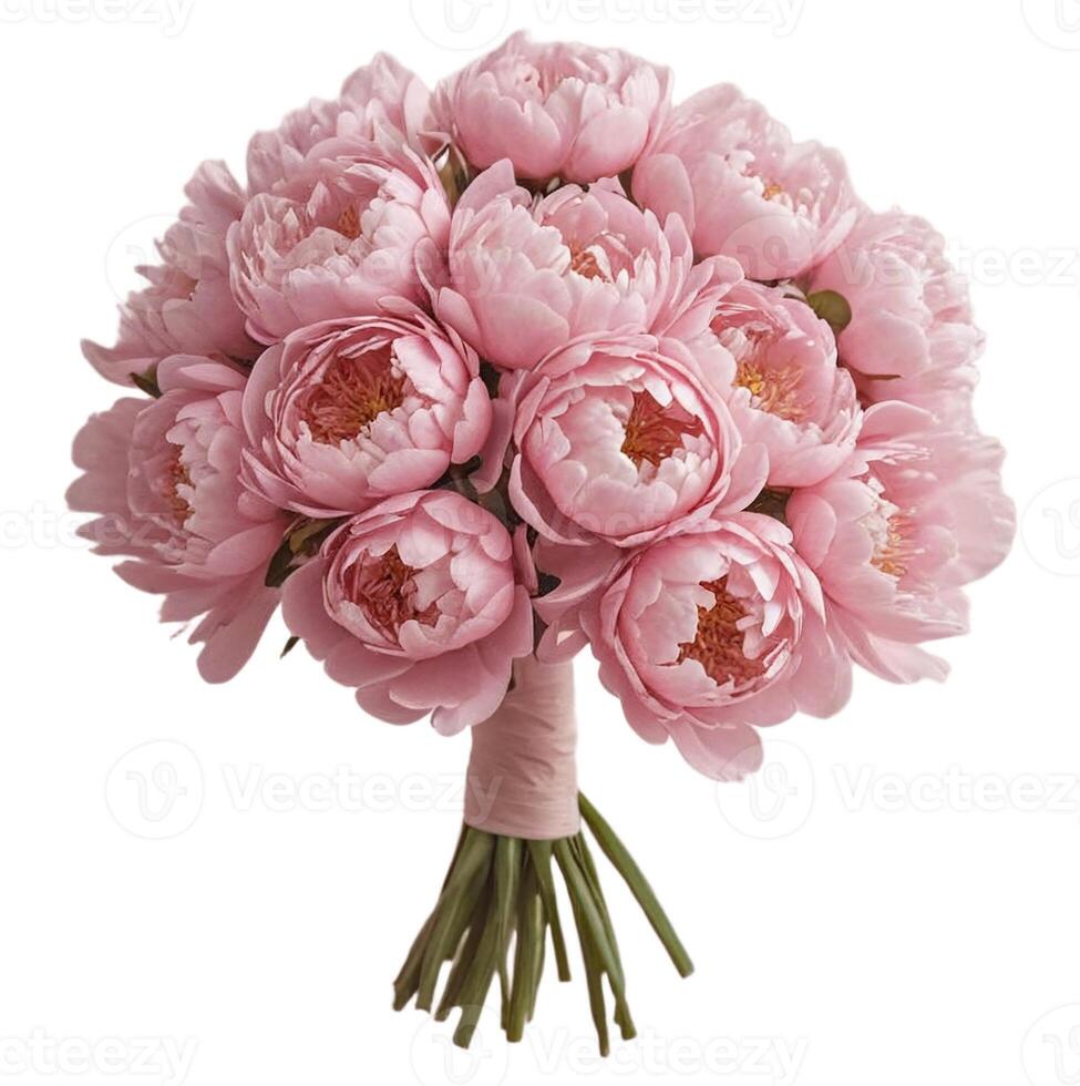 Tight bunch of pink closed peonies, perfect for branding elements, floral graphics, or romantic printables photo