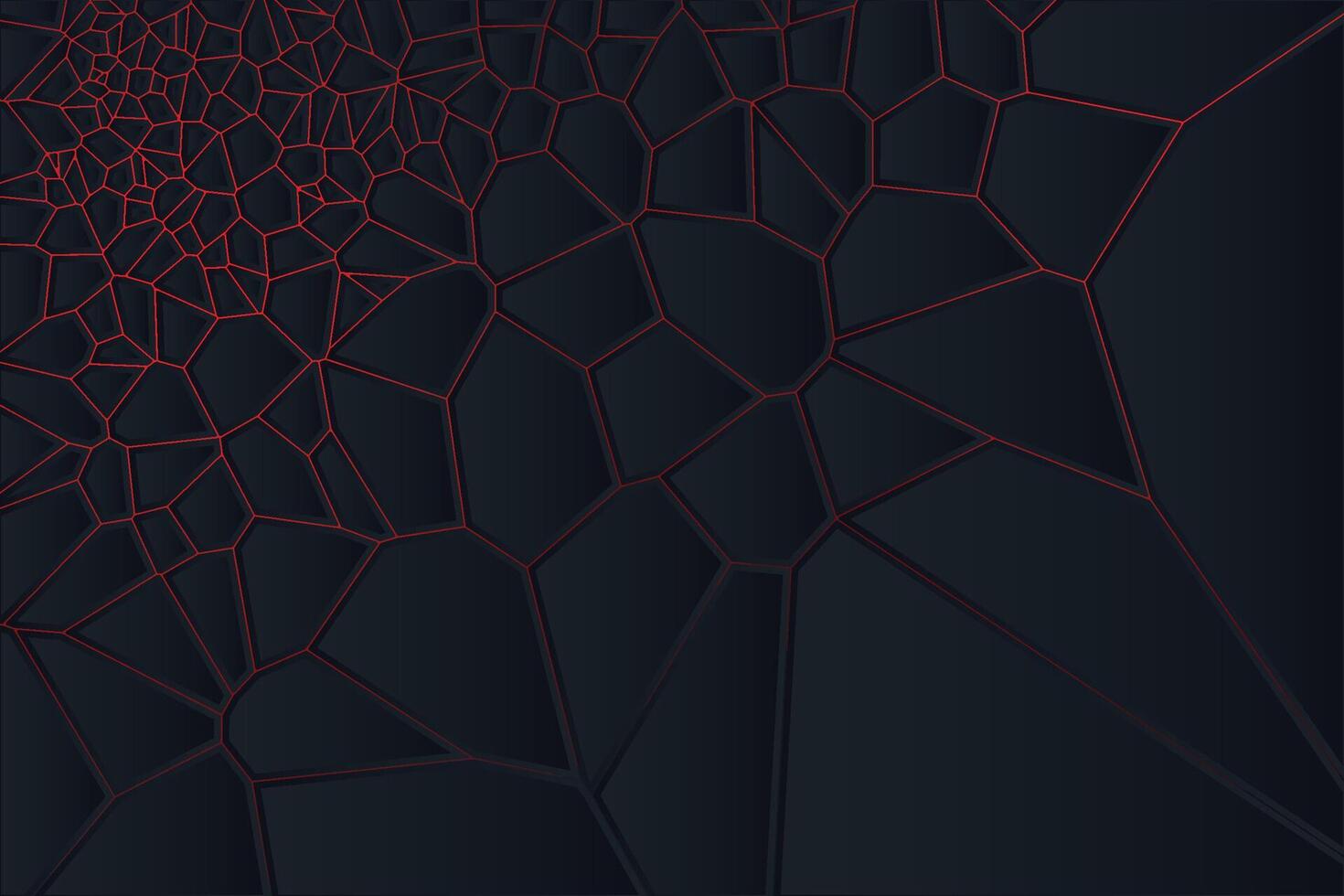 Abstract geometric art with glowing rot lines in a Voronoi backlight background vector