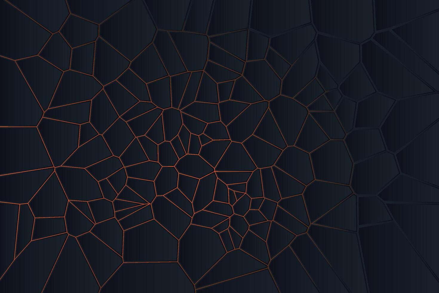Sophisticated geometric shapes in a glowing Voronoi backlight background vector