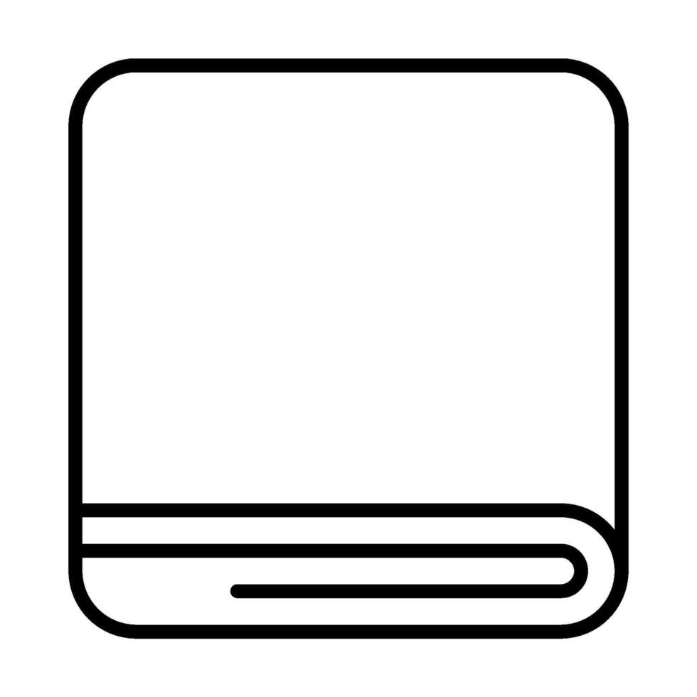 Towl outline icon vector