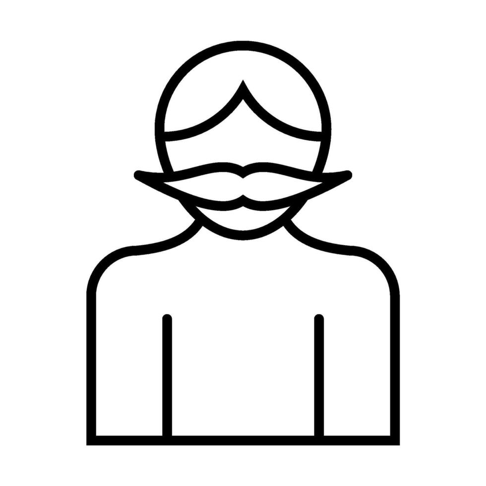 men hairstyles icon vector