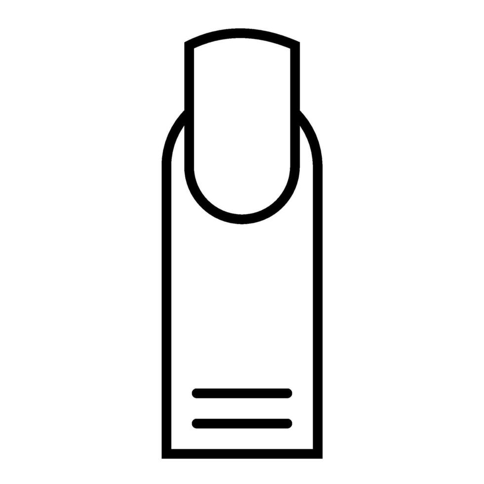 Manicure outline icon vector
