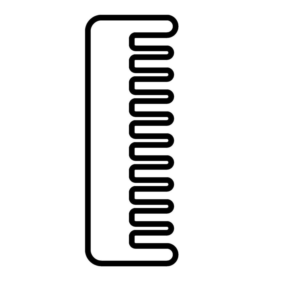 Beauty Comb outline style vector