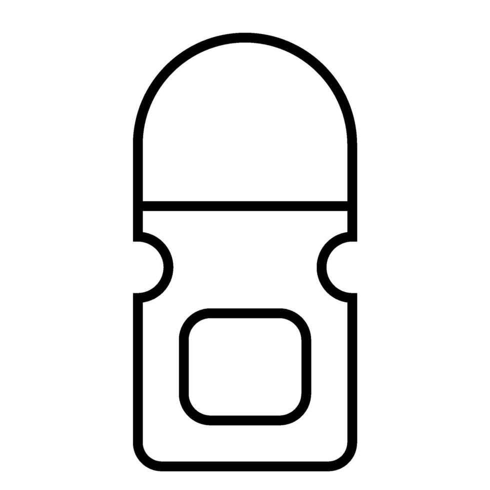 Roll on Deodorant outline icon vector