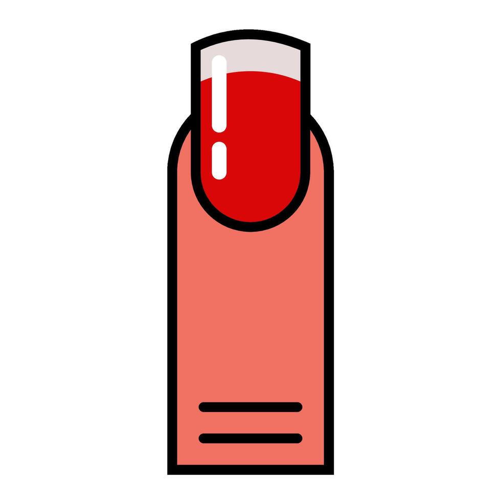 Lipstick filled outline vector