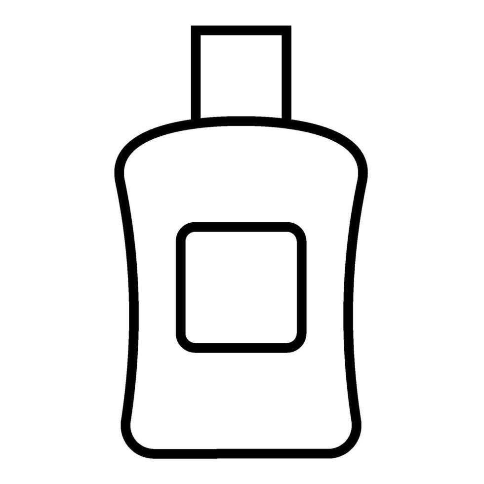 shampoo outline icon vector