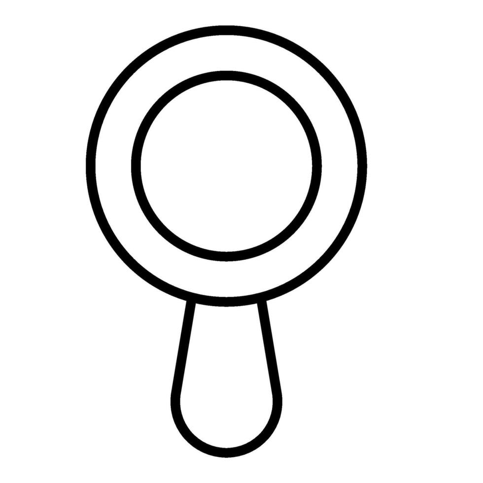 Mirror outline icon vector