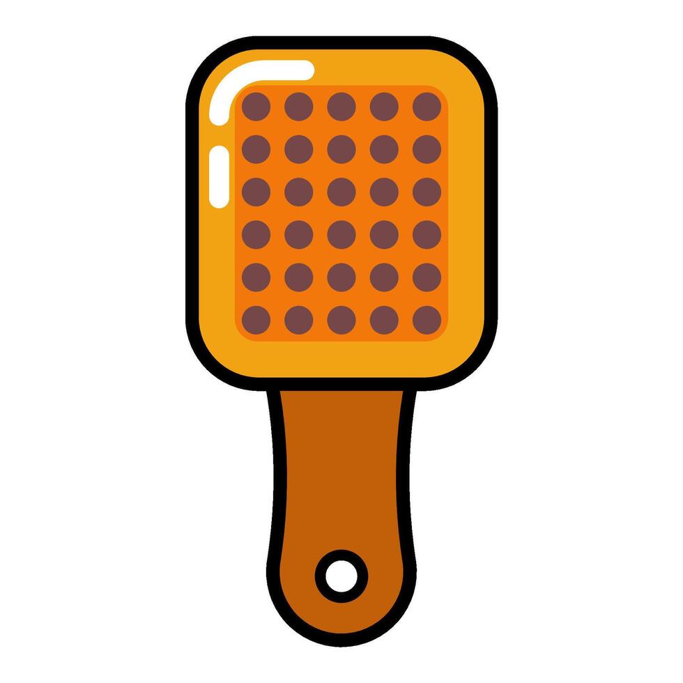 Comb icon isolated on white vector