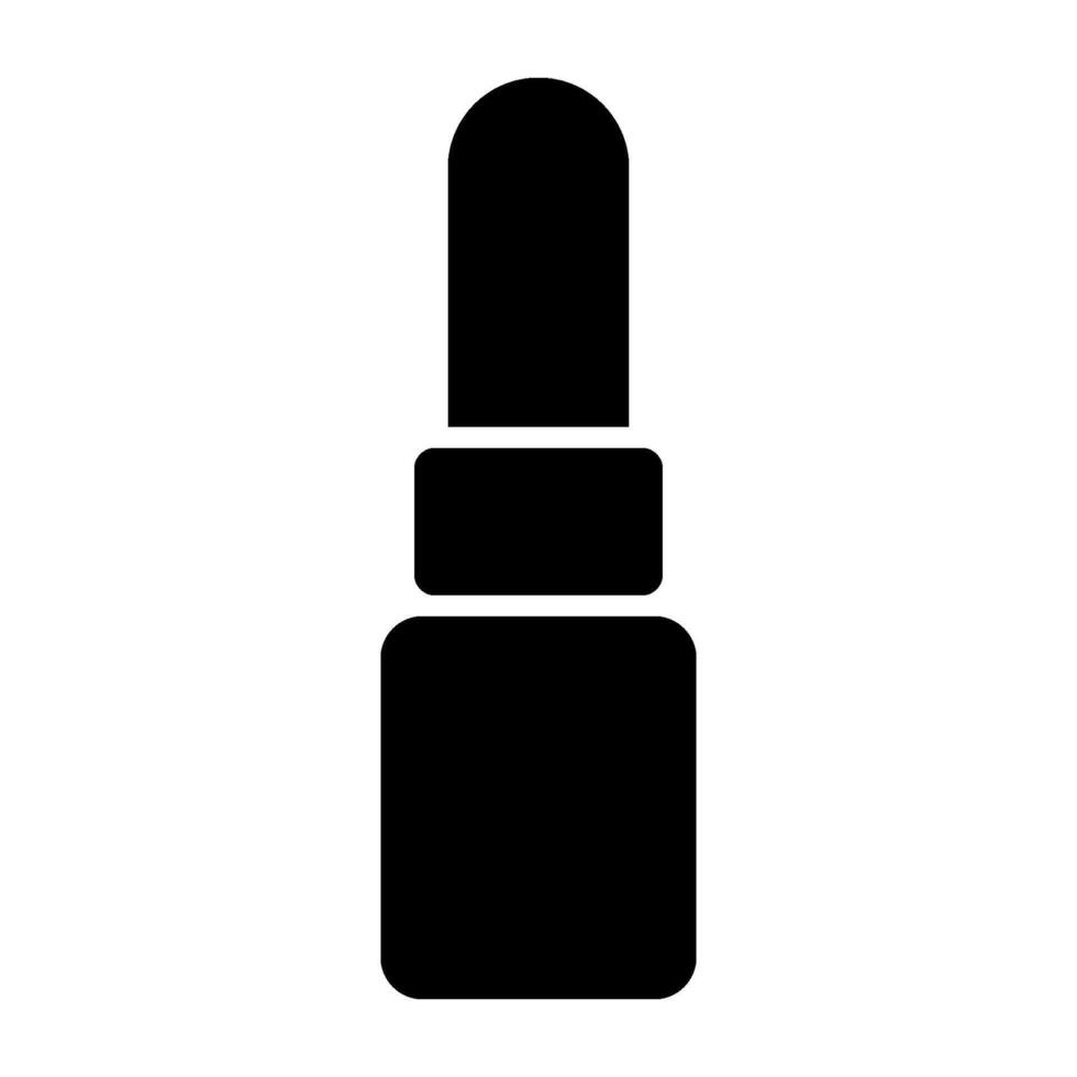 Lipstick solid icon vector