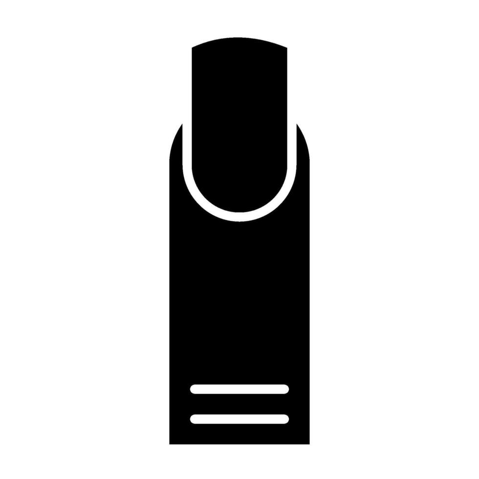 Manicure solid icon vector