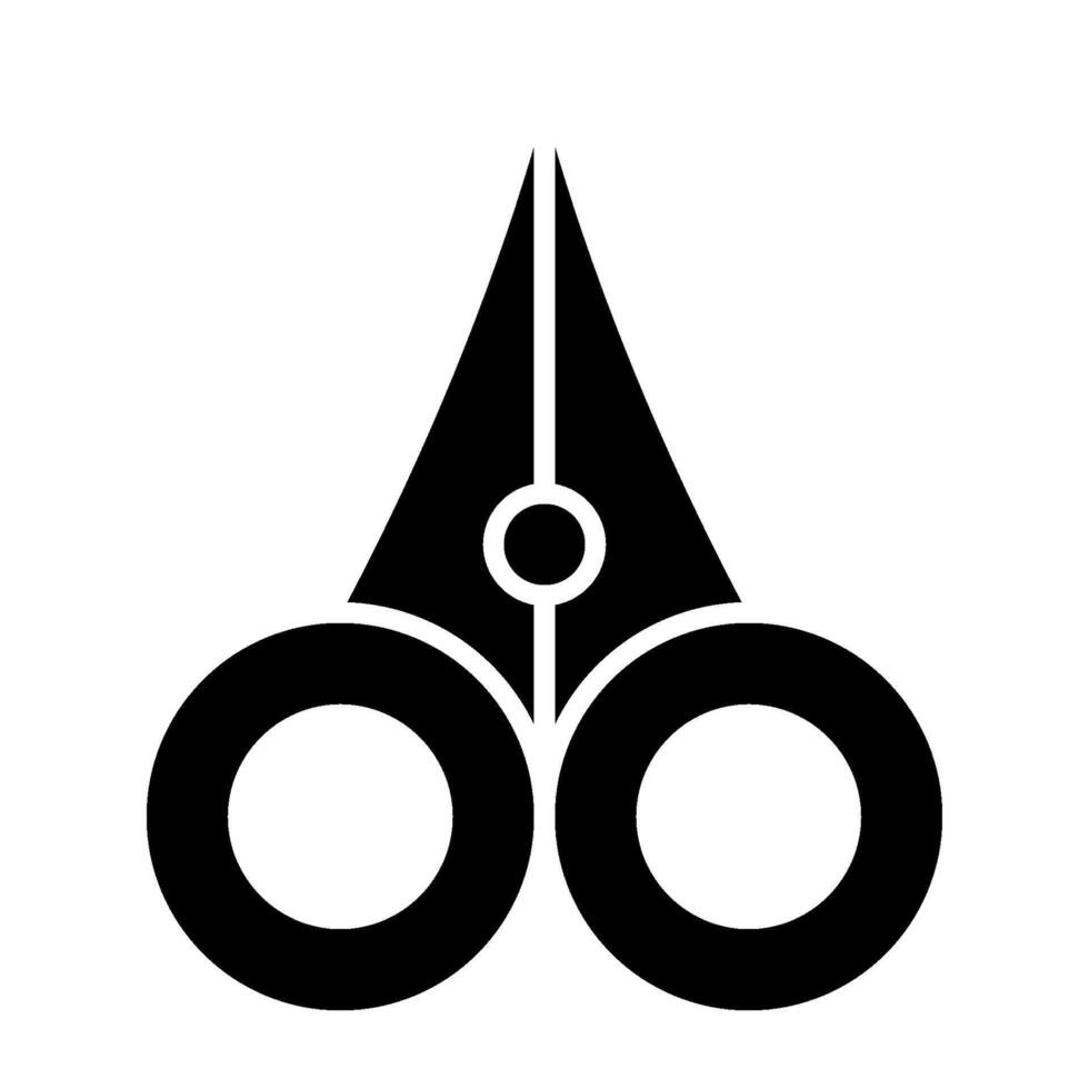Scissors solid icon vector