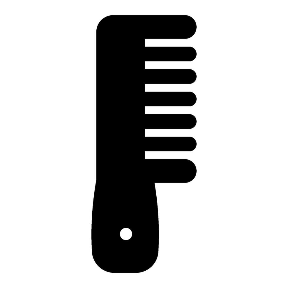 Comb solid icon vector