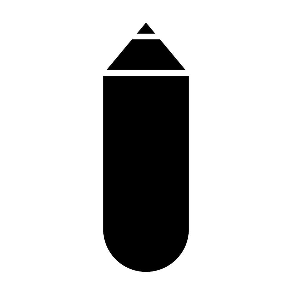 Eyebrow pencil solid icon vector