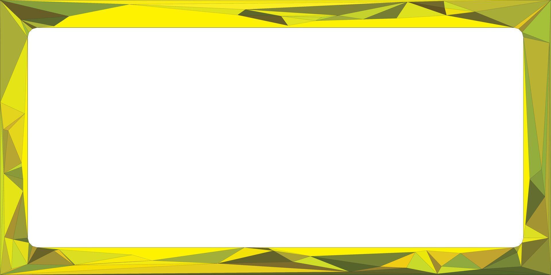 Geometric Yellow Border with Bright and Minimalistic Style for Designs vector