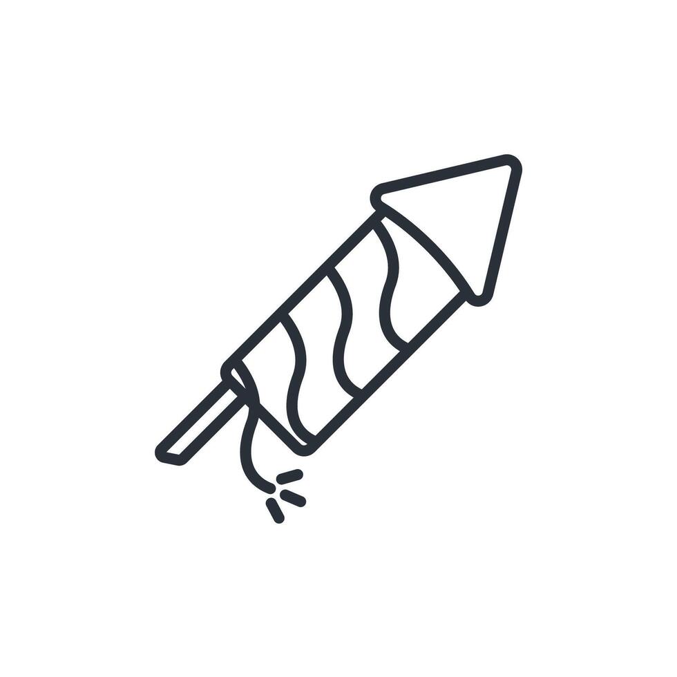firecracker icons isolated Flat style design vector