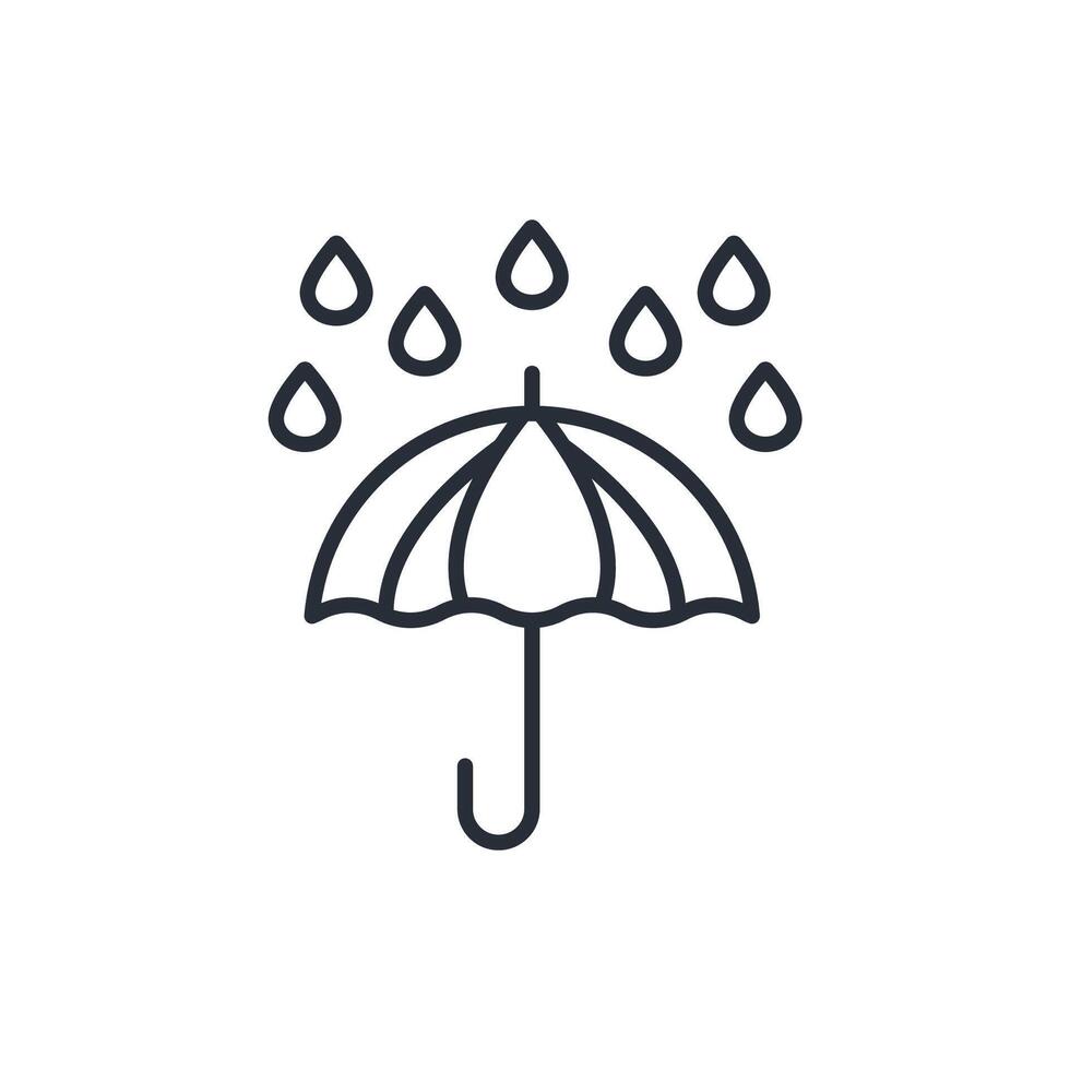 rain icons isolated vector