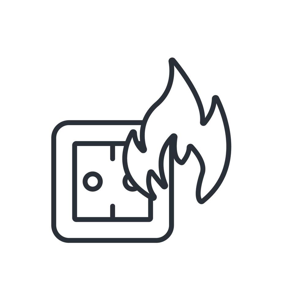 short circuit icons icons isolated vector