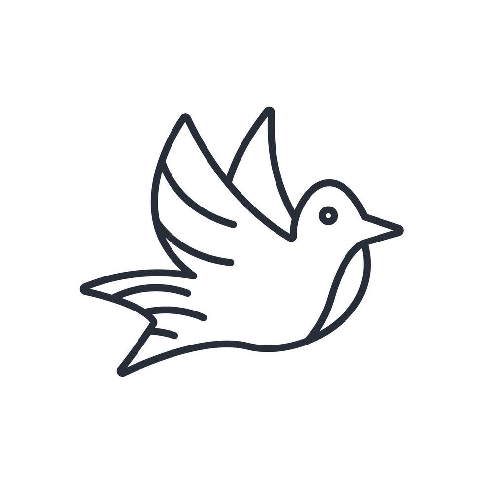 pigeon icons isolated vector