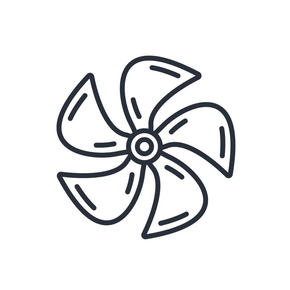 propeller icons isolated Flat style design vector