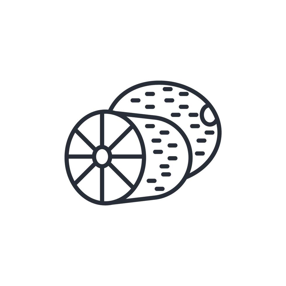 kiwi icons isolated vector