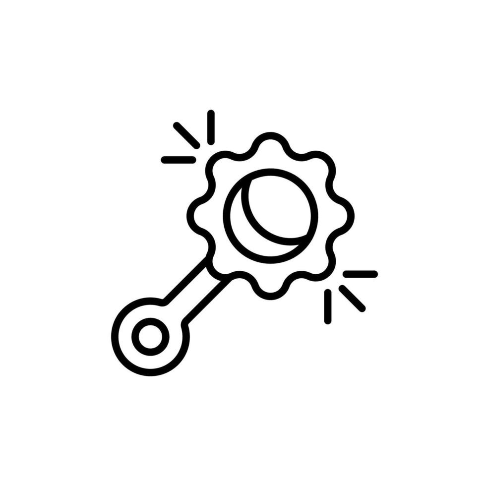 rattle icons isolated on White Background. vector
