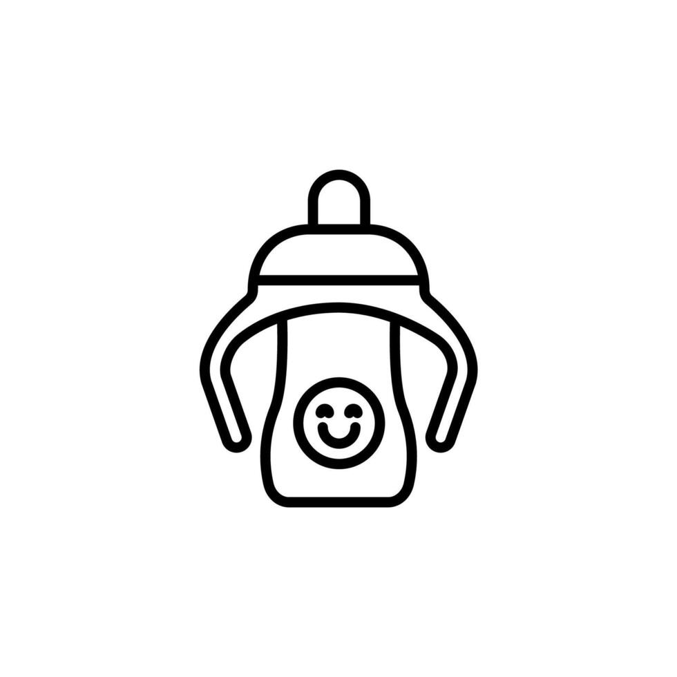 baby mug icons isolated on White Background vector