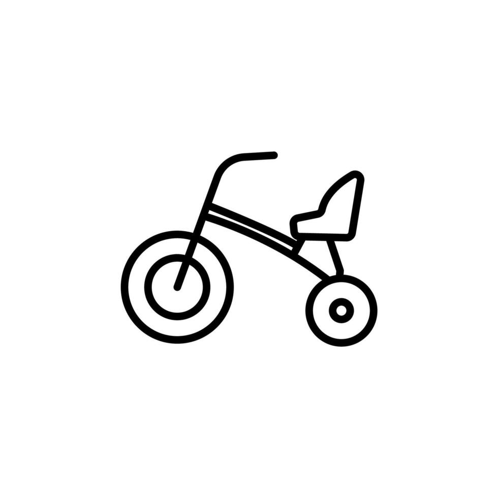 tricycle icons isolated on White Background vector