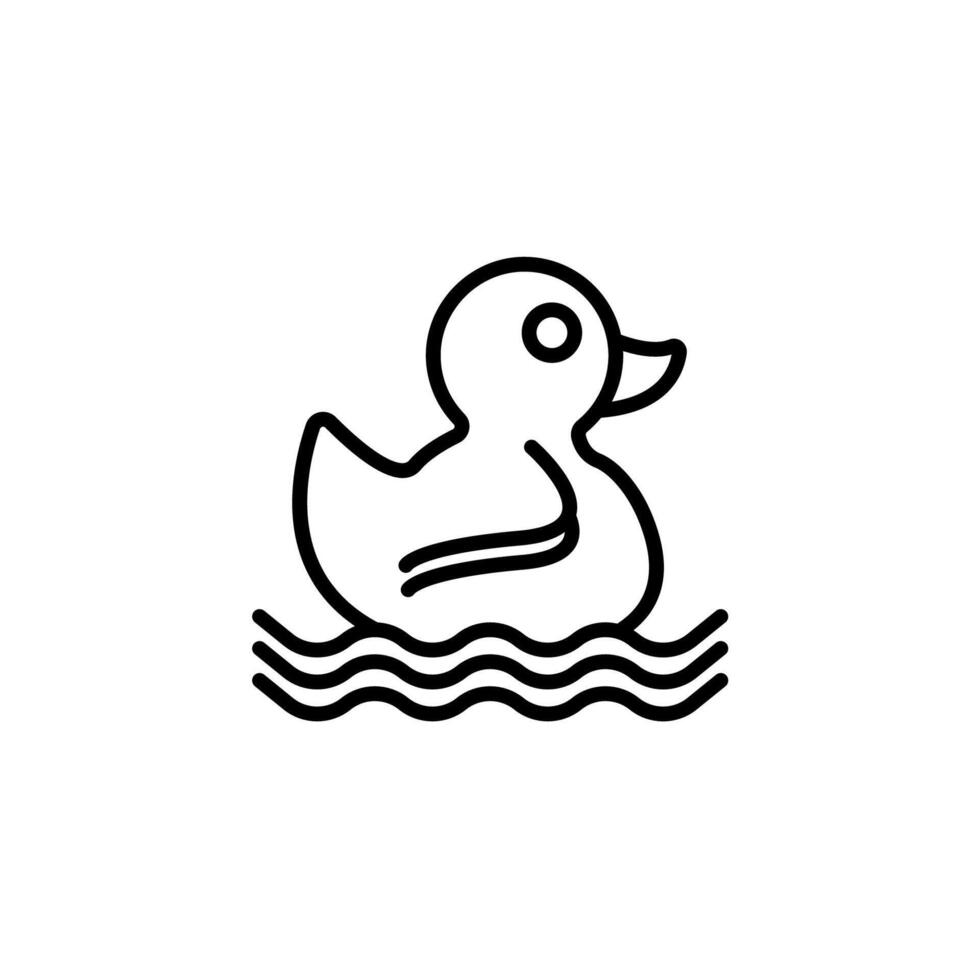 duckling icons isolated on White Background vector