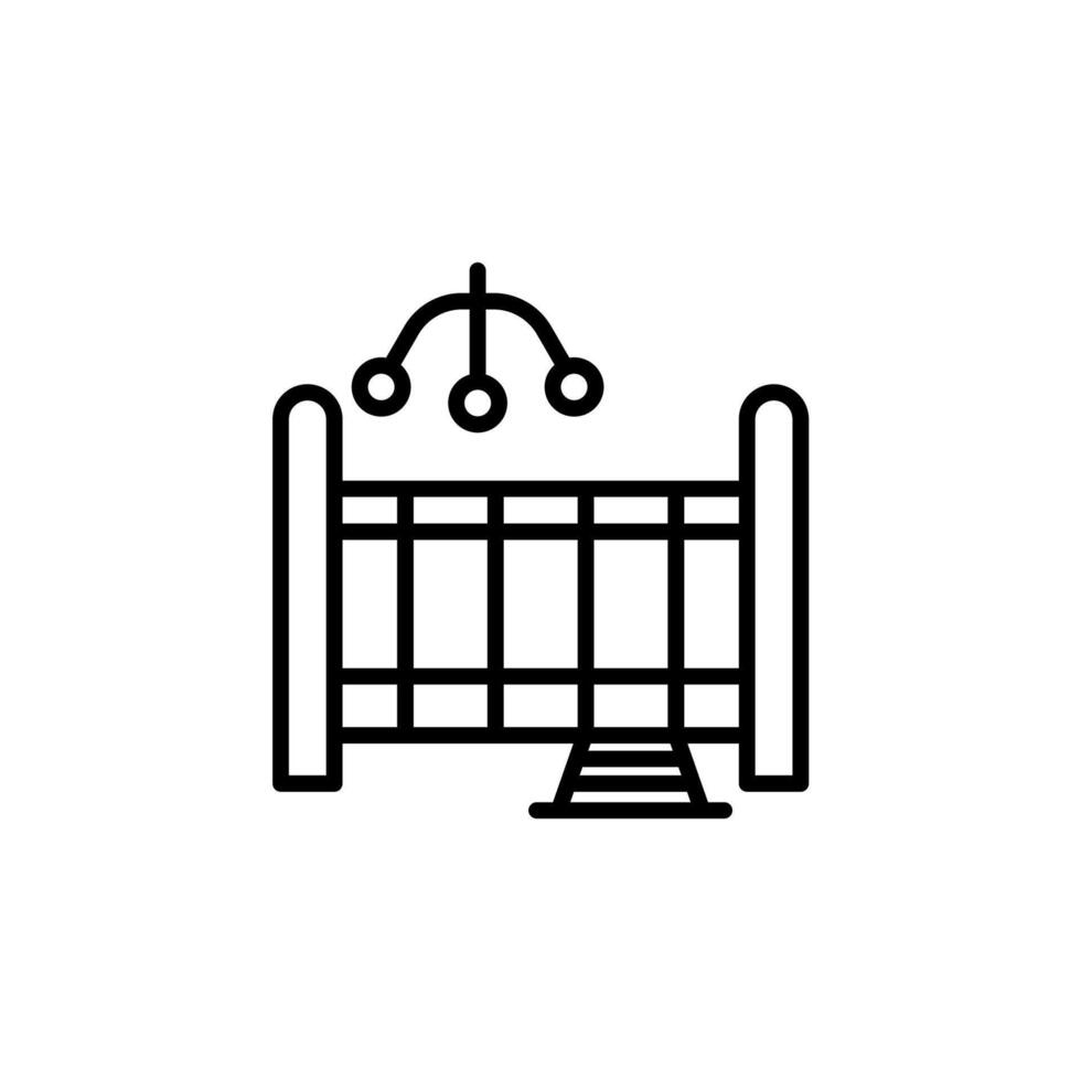 cradle icons isolated on White Background vector