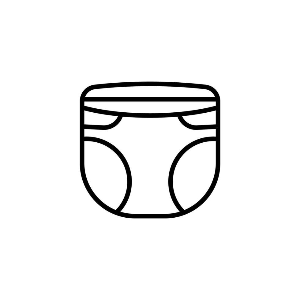 diaper icons isolated on White Background vector