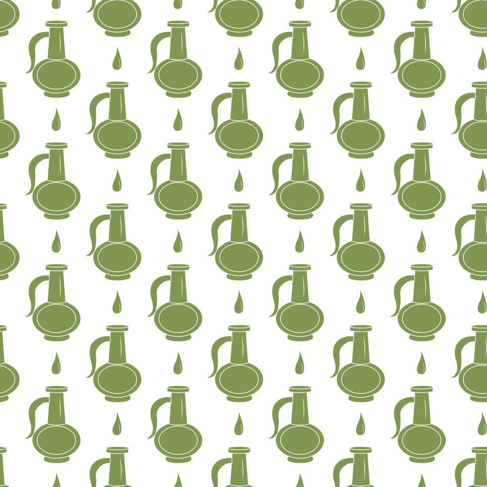 Jug and drop. Seamless pattern. vector