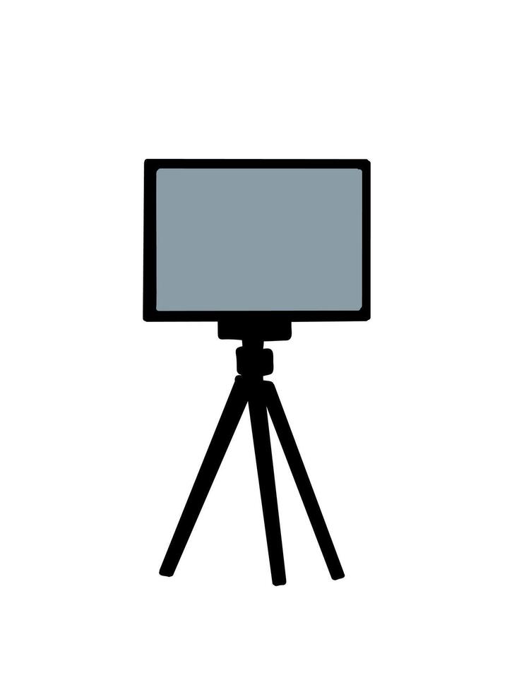 presentation or training screen, flipchart or demo board vector