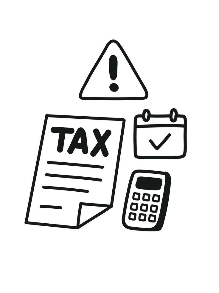 documents, declarations and payments vector