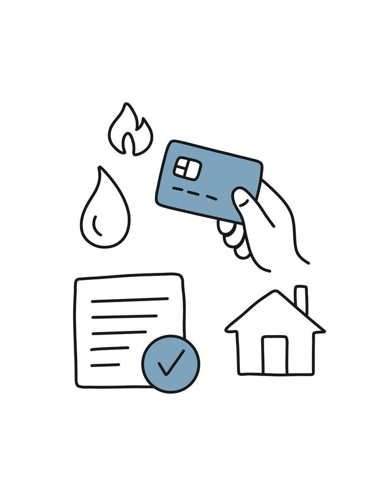 digital control of utility expenses vector