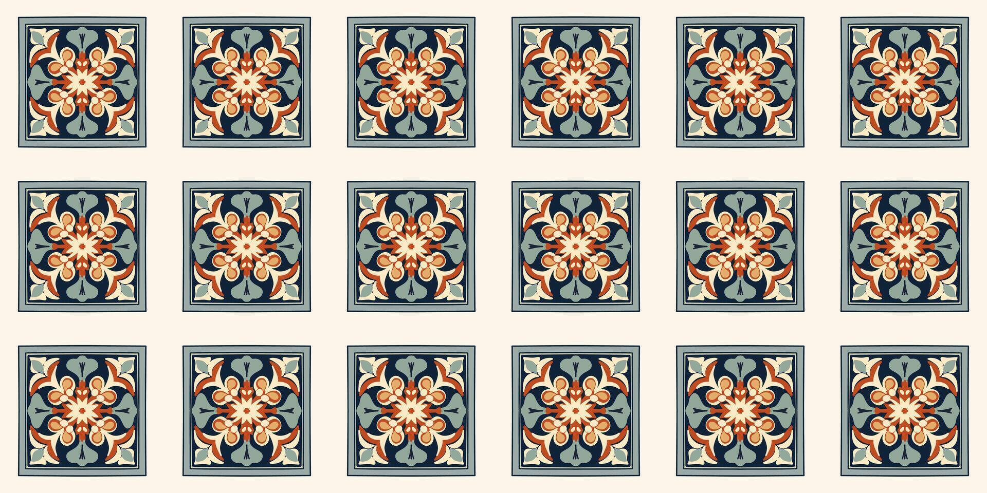 seamless pattern Portuguese vector