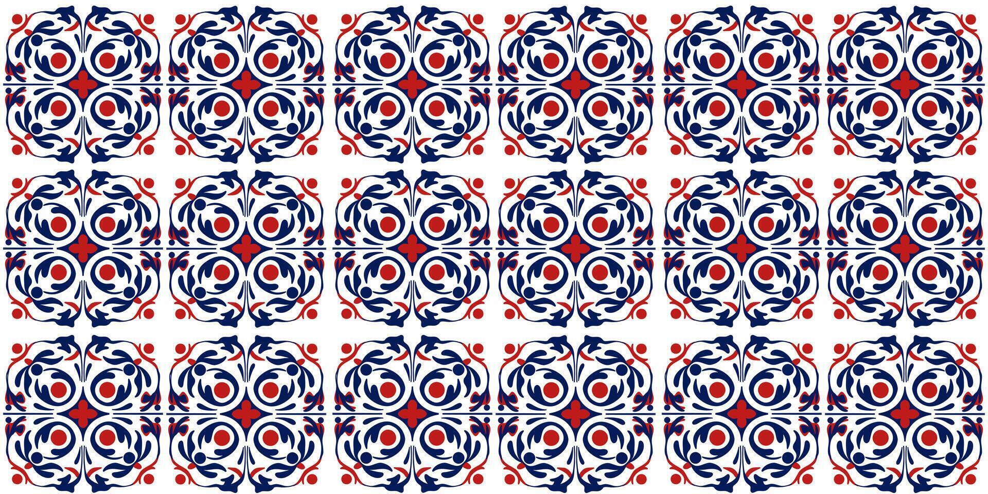 Seamless pattern art Portuguese vector
