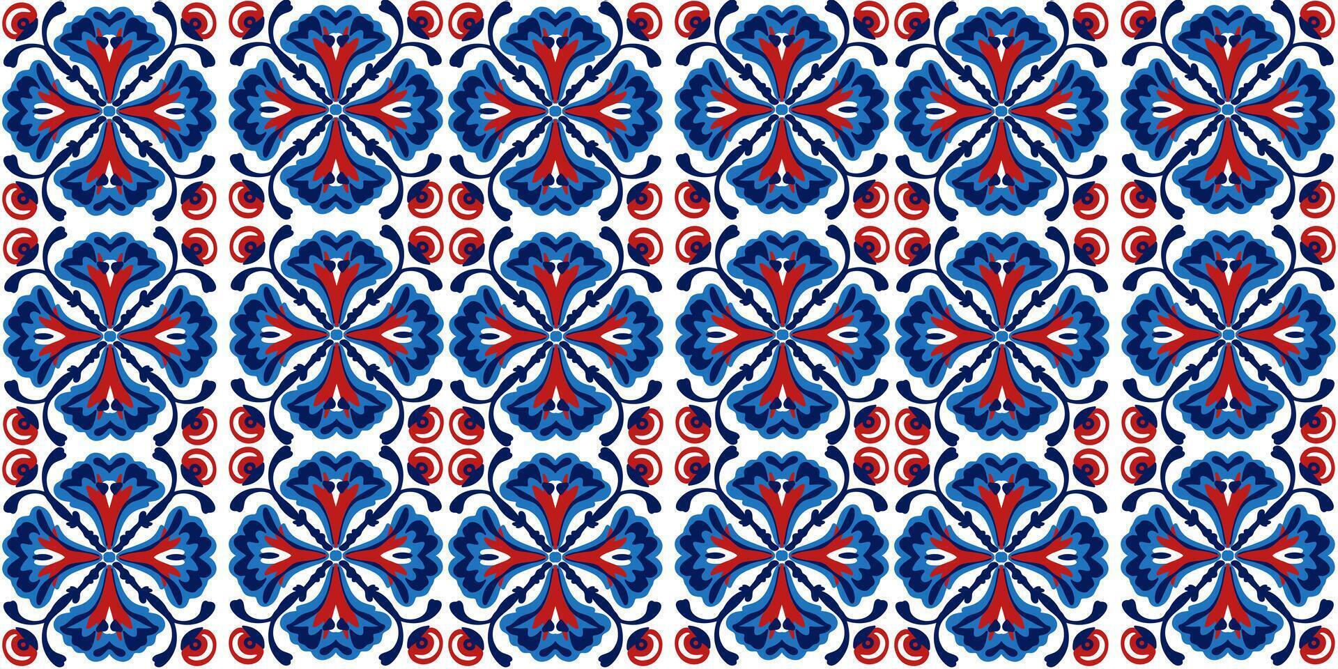 Seamless pattern of small texture ornament in red - blue tones vector