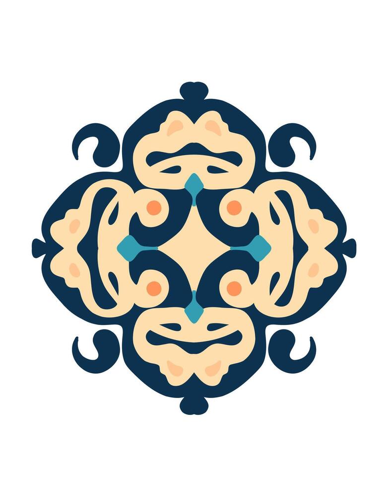 Azulejos art set vector