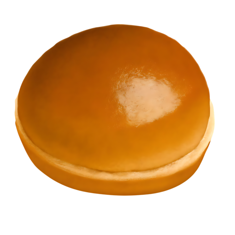 Shiny Burger Bun Isolated on transparent Background Food Photography png
