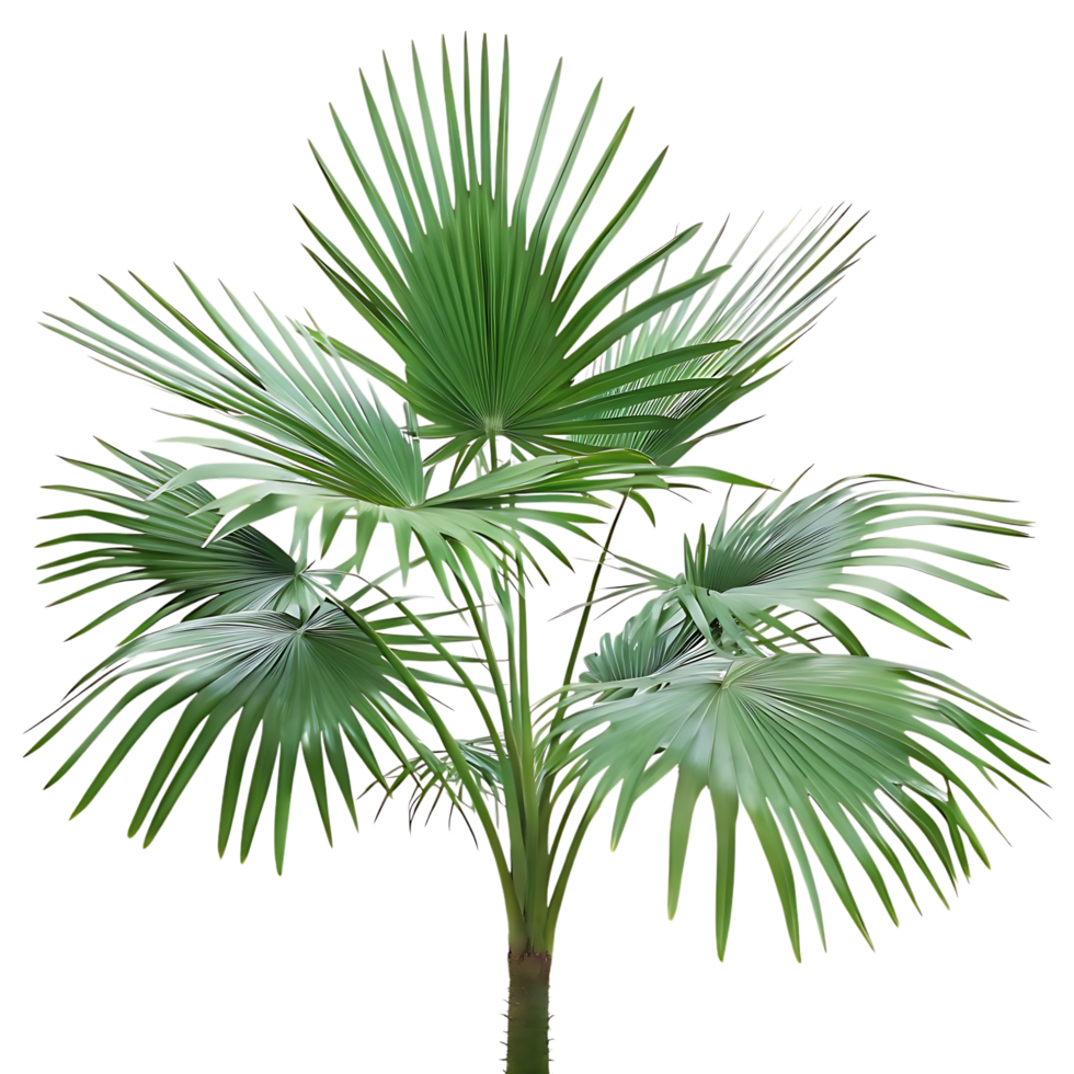 Palmetto Palm Tree Isolated on transparent Background for Design Use png