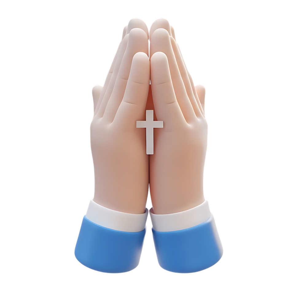 Cartoon hands clapping with glowing rays on transparent background png
