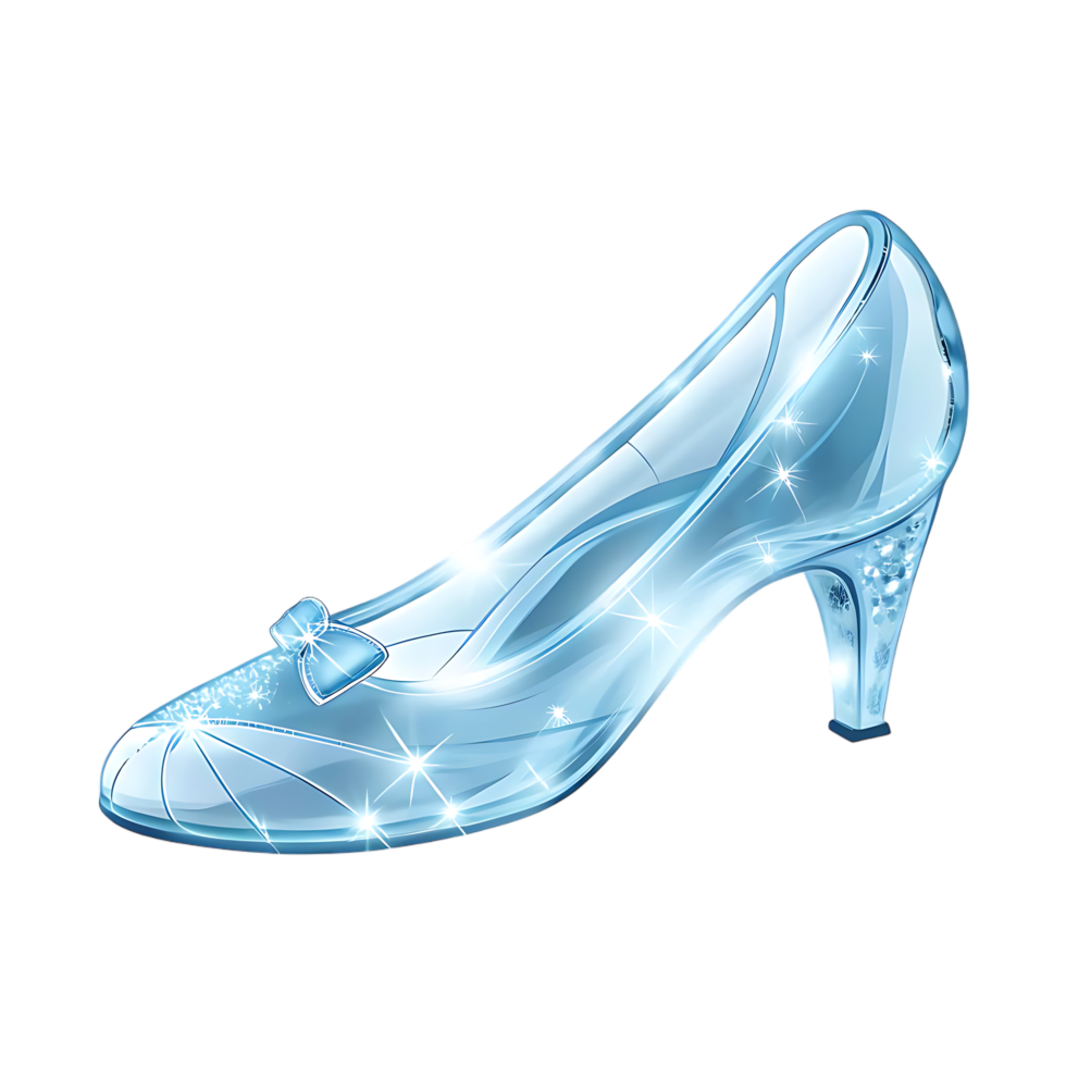 Fairytale Glass Slipper Fantasy Shoe Art png