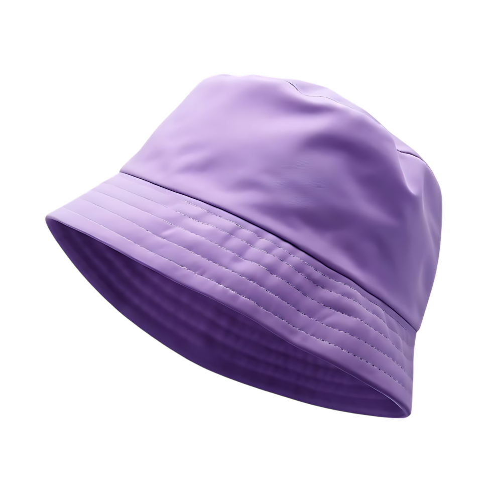 Purple Bucket Hat Isolated on transparent Background png