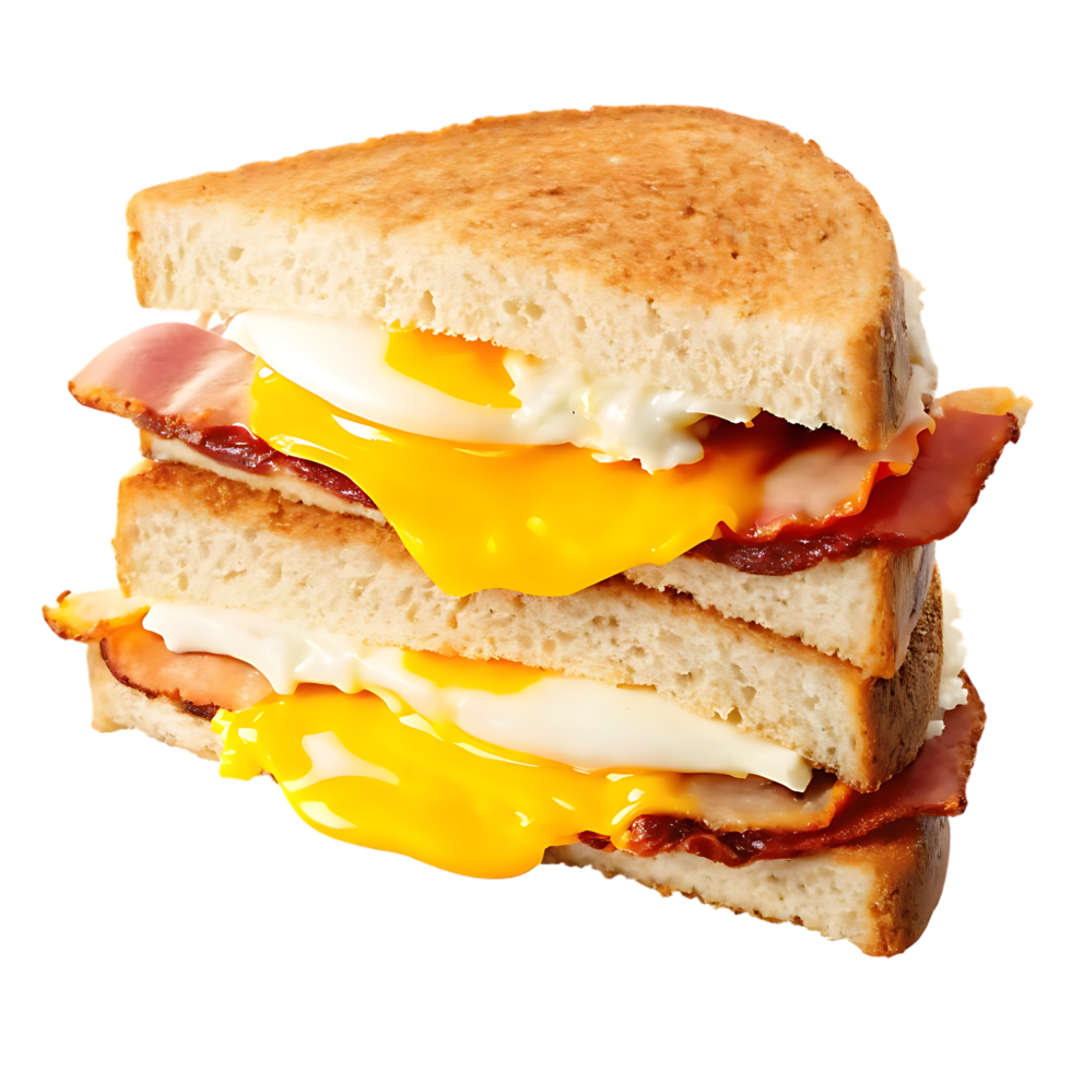 Bacon Egg and Cheese Sandwich with Toasted Bread png