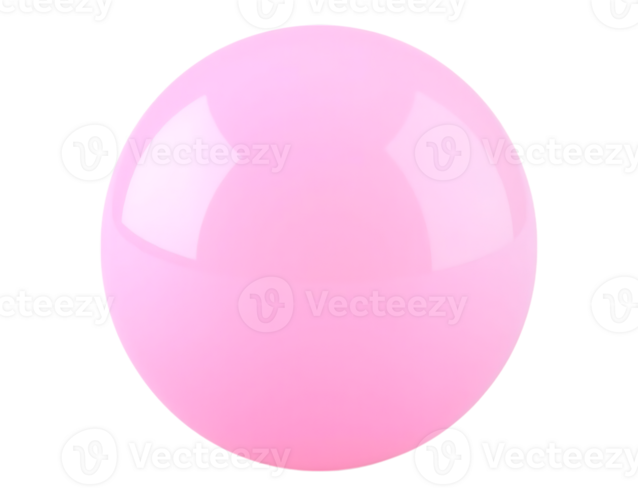 A photorealistic 3D rendering of a pink, glossy sphere against a transparent background. png