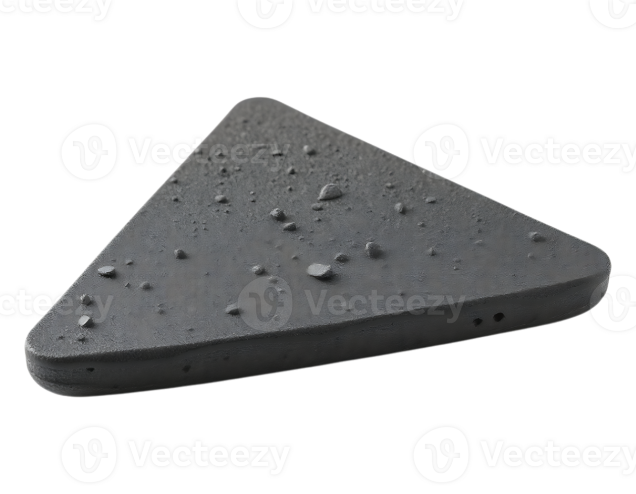 Triangular Concrete Object with Textured Surface png