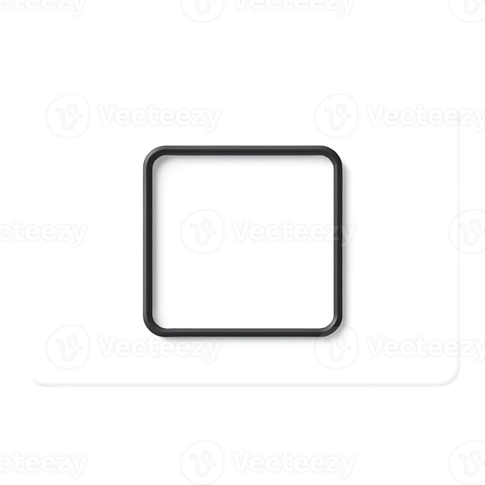 Square Frame with Rounded Corners on a White Background png
