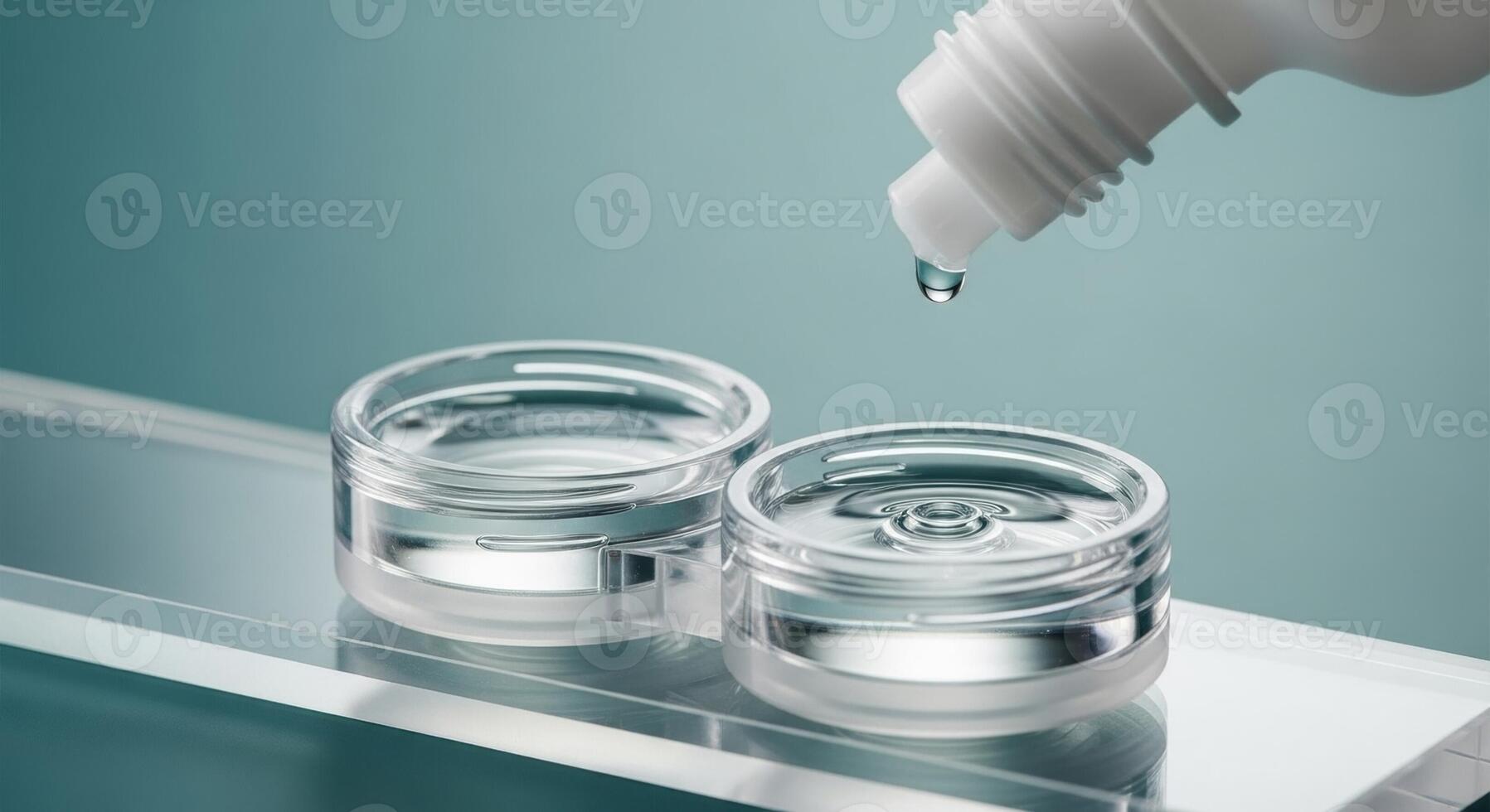 Contact Lens Case with Solution Drop for Daily Eye Care and Vision Hygiene photo