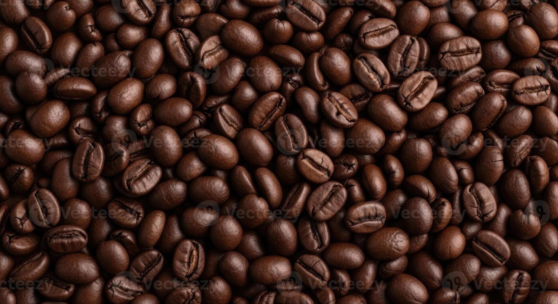 Tightly Packed Dark Roasted Coffee Beans Creating a Rich Textured Full Frame Pattern photo