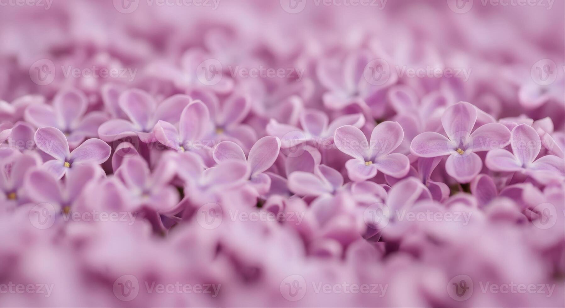 Delicate light purple lilac blossoms filling the frame with soft floral beauty photo